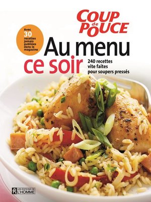 cover image of Au menu ce soir